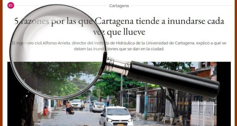 Los mitos del existente Plan Maestro de Drenajes Pluviales de Cartagena