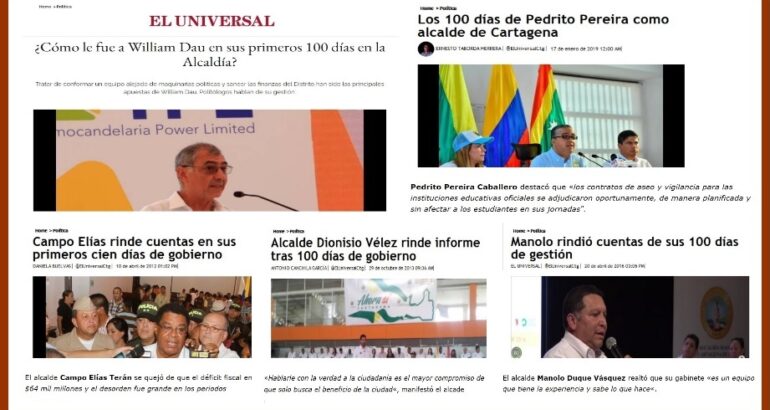 Los 100 días de los alcaldes de Cartagena… #ParaQueProsigamosCavilando