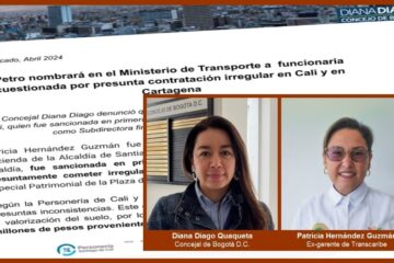 Concejala de Bogotá cuestiona que Mintransporte esté a punto de nombrar como subdirectora financiera a exgerente de Transcaribe